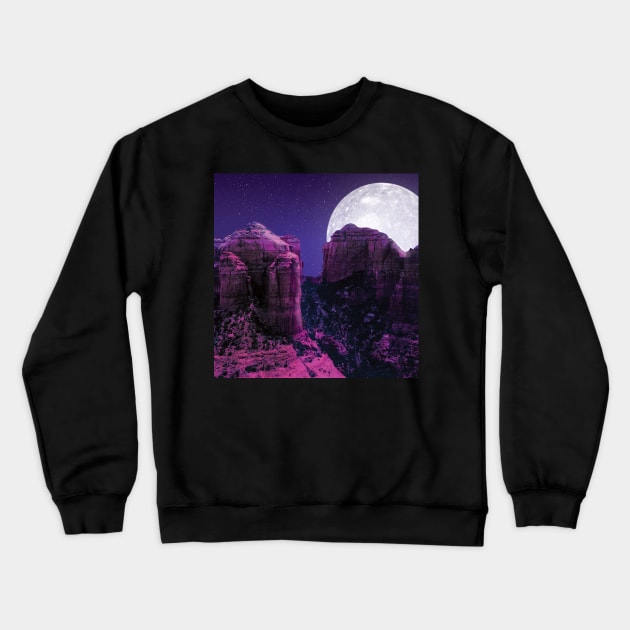 Canyon Moon Crewneck Sweatshirt by RiddhiShah